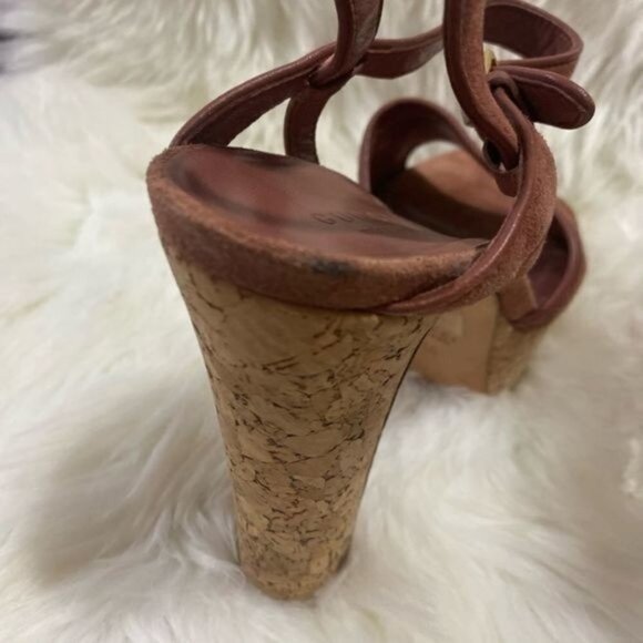 Gucci Danielle Platform Sandals Brick Red - Picture 11 of 13